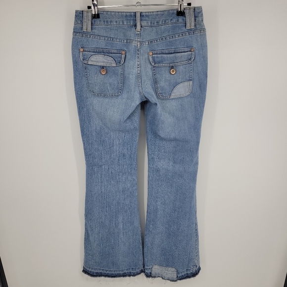 Mossimo Denim Jeans Low Rise Super Flare Size 7 - Picture 16 of 17
